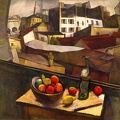 RIVERA DIEGO MARIA KNIFE AND FRUIT IN FRONT OF WINDOW GOOGLE