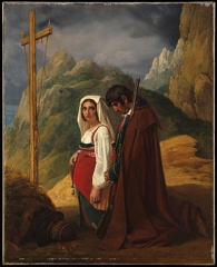 ROBERT LEOPOLD BRIGAND AND HIS WIFE IN PRAYER 1824 MET