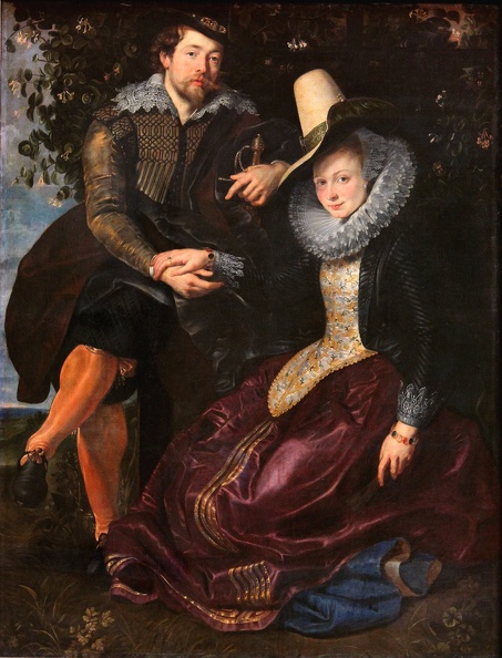 RUBENS P.P. ARTIST AND HIS FIRST WIFE ISABELLA BRANT IN HONEYSUCKLE BOWER