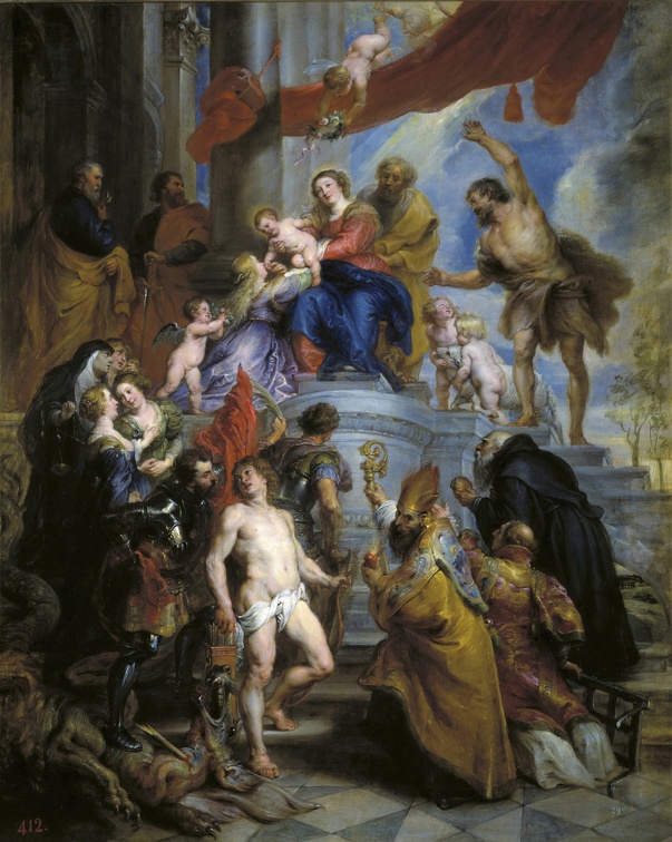 RUBENS P.P. ST. FAMILY 01 SURROUNDED BY STS PRADO