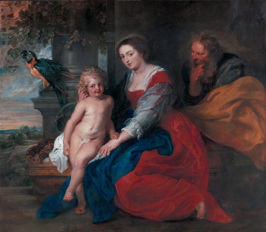 RUBENS P.P. ST. FAMILY AND PARROT