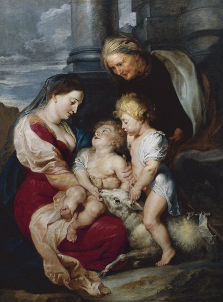 RUBENS P.P. VIRGIN CHILD ST. ELIZABETH INFANT ST. JOHN BAPTIST 1615 TH BO