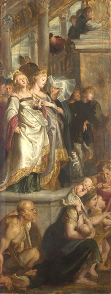 RUBENS P.P. TRIPTYCH THREE FEMALE WITNESSES LO NG