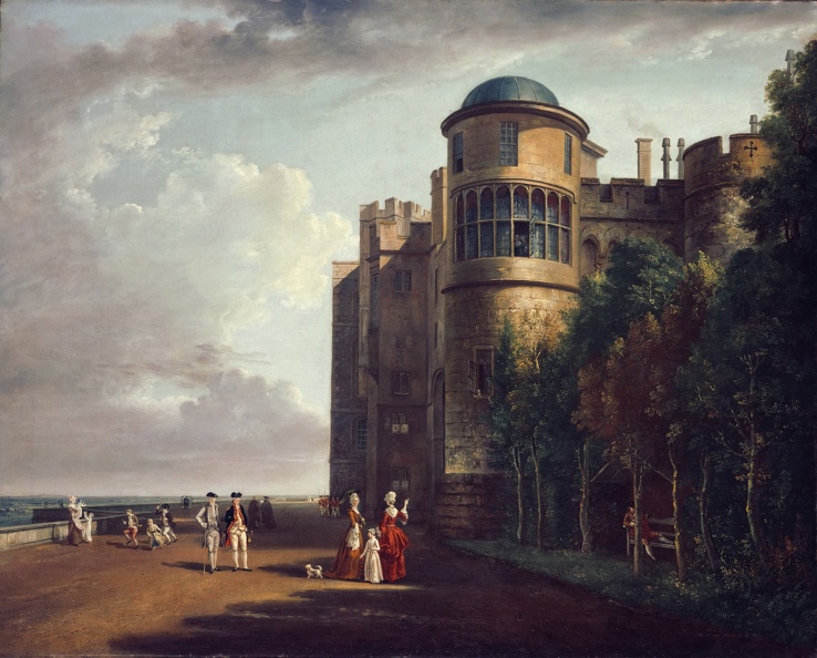 SANDBY PAUL NORTH TERRACE AT WINDSOR CASTLE LOOKING EAST PHIL