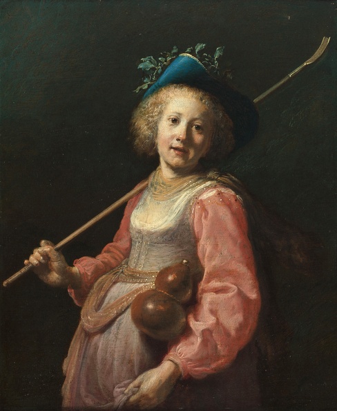SANTVOORT DIRCK PIETERSZ VAN GIRL IN SHEPHERDESS COSTUME 1773 BOIJ BEU