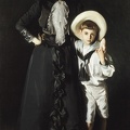 SARGENT J. S. MRS. EDWARD L. DAVIS AND HER SON 1890