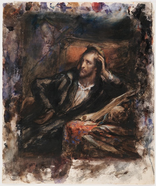 SCHEFFER ARY FAUST IN HIS STUDY C1831