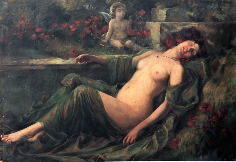 SCHOFIELD JOHN WILLIAM SLEEPING NAKED YOUNG WOMAN