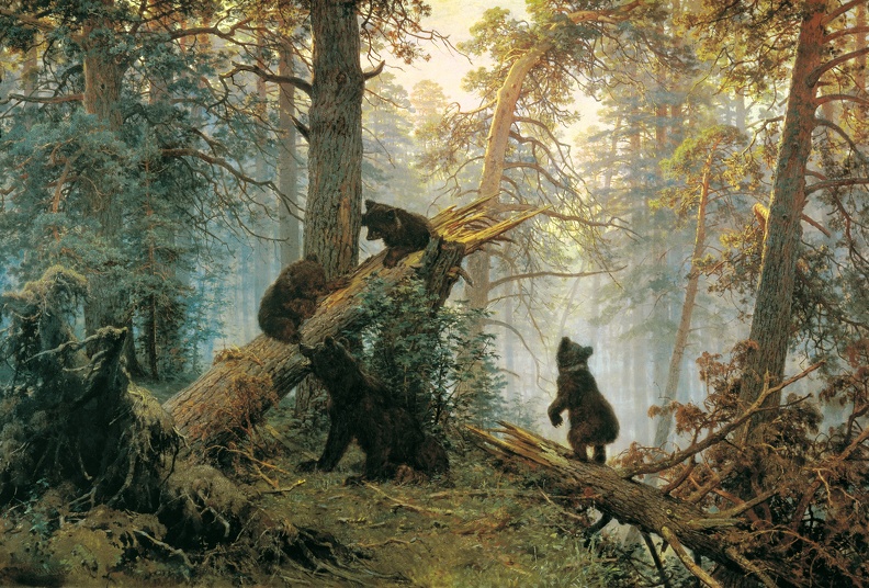 SHISHKIN IVAN MORNING IN PINE FOREST 1889 HERMITAGE