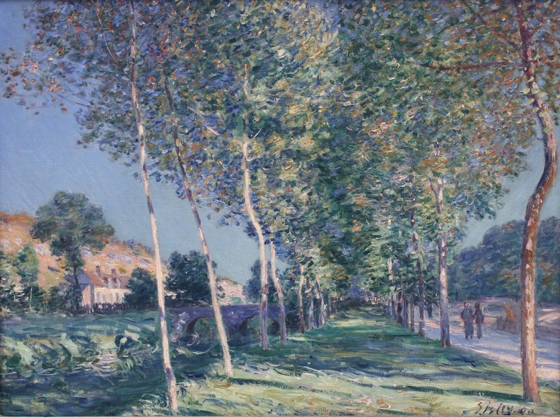 SISLEY ALFRED ALLEY OF POPLARS IN OUTSKIRTS OF MORET SUR LOING 1890 ORSAY
