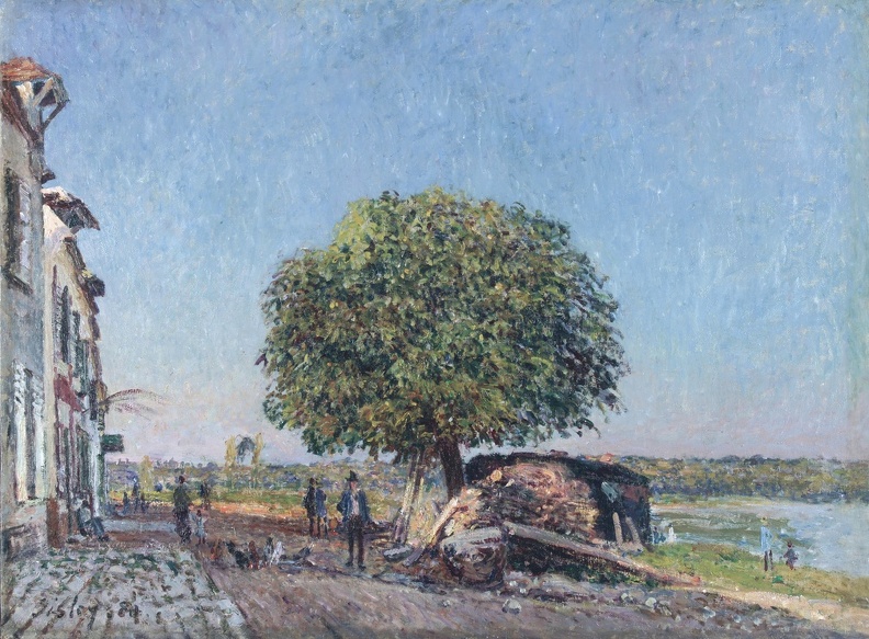 SISLEY ALFRED CHESTNUT TREE AT ST. MAMMES 1880 SOTHEBY