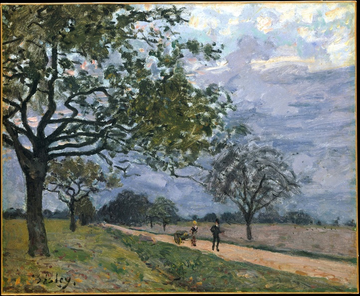 SISLEY ALFRED ROAD FROM VERSAILLES TO LOUVECIENNES PROB 1879 MET