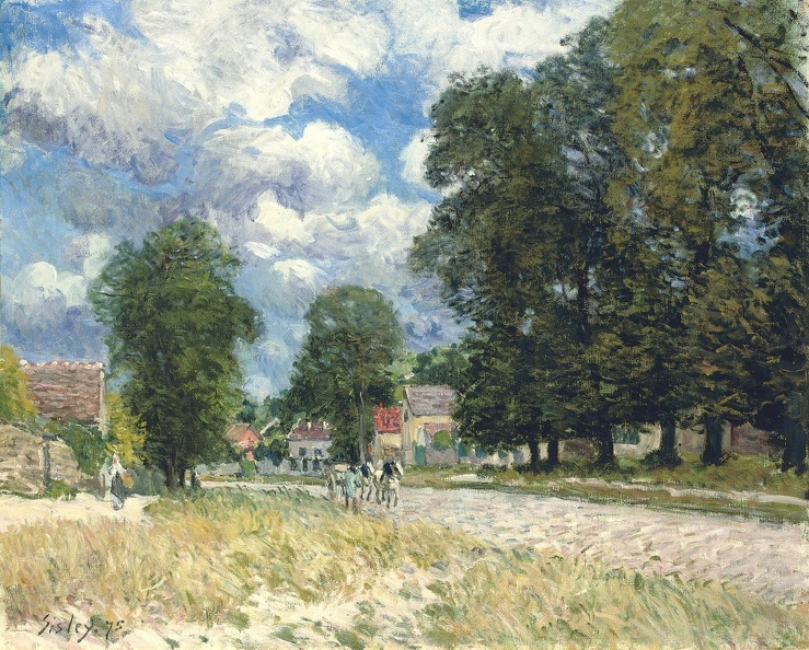 SISLEY ALFRED ROAD TO MARLY LE ROI 1875
