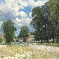 SISLEY ALFRED ROAD TO MARLY LE ROI 1875