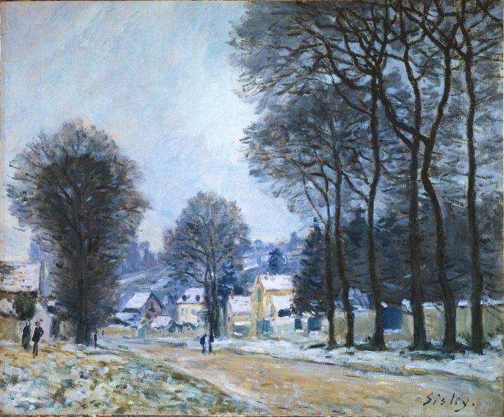 SISLEY ALFRED SNOW AT LOUVECIENNES 1874
