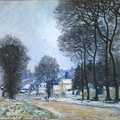 SISLEY ALFRED SNOW AT LOUVECIENNES 1874