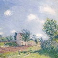 SISLEY ALFRED SPRING LANDSCAPE ROAD IN OUTSKIRTS OF MORET SUR LOING 1889