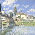SISLEY ALFRED BRIDGE AT VILLENEUVE LA GARENNE 1872 MET