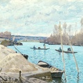 SISLEY ALFRED SEINE AT PORT MARLY PILES OF SAND 1875 CHICA