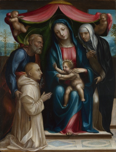 SODOMA GIOVANNI ANTONIO BAZZI VIRGIN AND CHD WITH STS AND DONOR LO NG