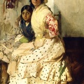 SOROLLA JOAQUIN BASTIDA PRT OF GYPSY WOMAN HER DAUGHTER PEPILLA 1910 GETTY