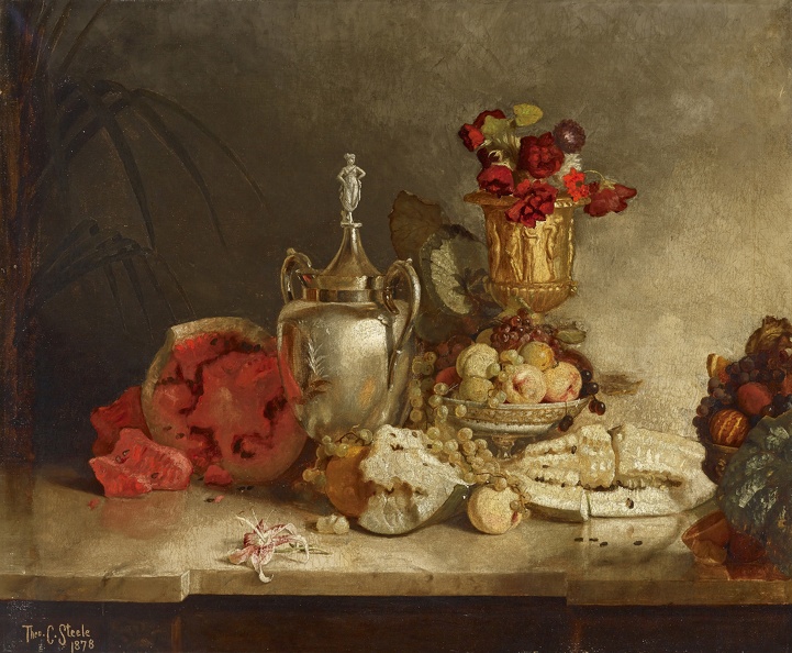 STEELE_THEODORE_CLEMENT_STILLIFE_OF_FRUIT_AND_URN_INDIAA.JPG