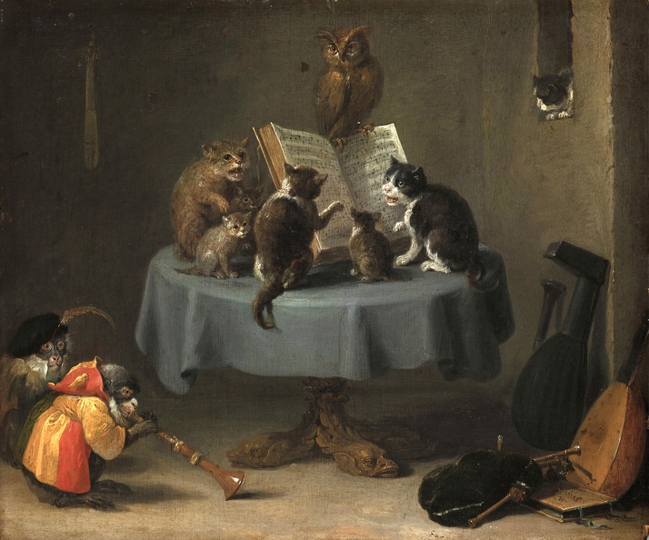 TENIERS DAVID YOUNGER CONCERT OF CATS
