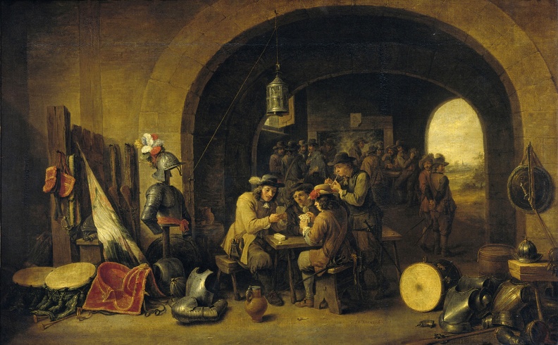 TENIERS DAVID YOUNGER GUARDROOM 1641 RIJK