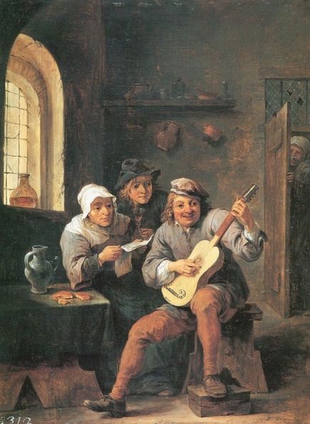 TENIERS DAVID YOUNGER LUTE PLAYER