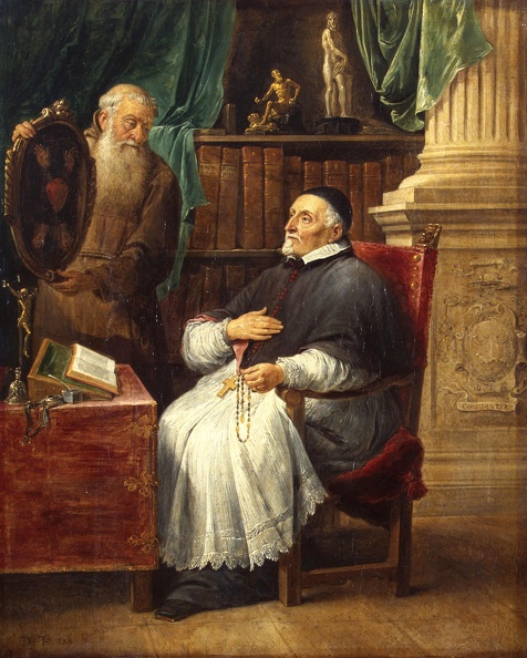 TENIERS DAVID YOUNGER PRT OF BISHOP ANTONIUS TRIEST AND HIS BROTHER EUGENE CAPUCHIN HERMITAGE