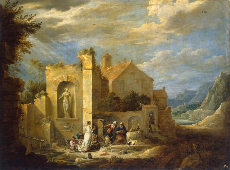 TENIERS DAVID YOUNGER TEMPTATION OF ST. ANTHONY 04 1650 HERMITAGE