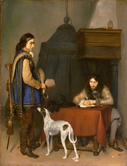 TERBORCH GERARD OFFICER WRITING LETTER TRUMPETER GOOGLE PRT