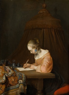 TERBORCH GERARD WOMAN WRITING LETTER MAUR