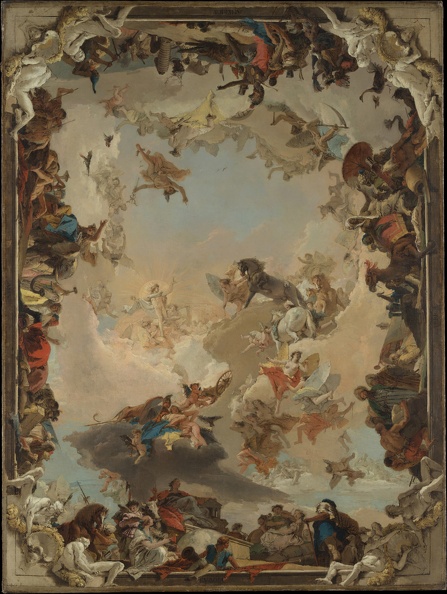 TIEPOLO GIOVANNI BATTISTA ALLEGORY OF PLANETS AND CONTINENTS MET