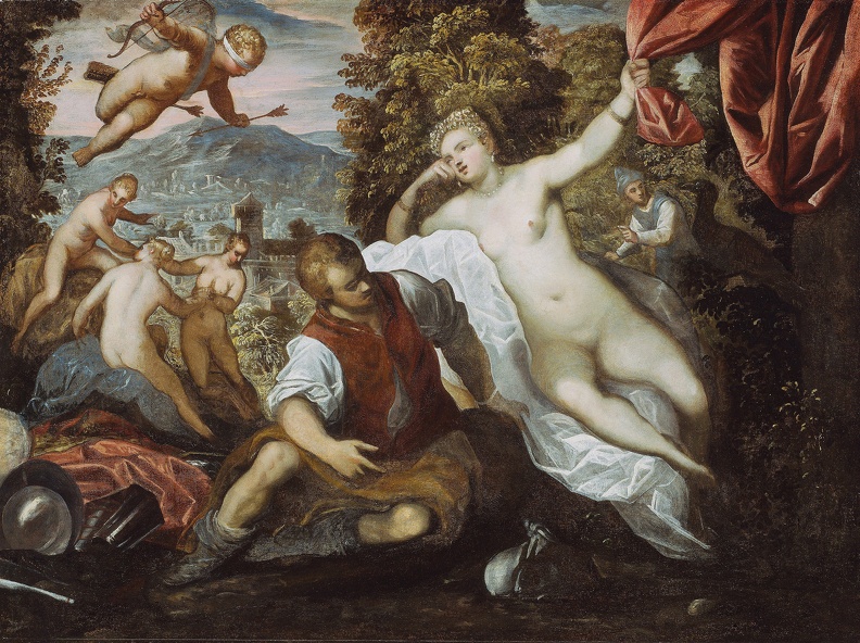 TINTORETTO DOMENICO VENUS AND MARS WITH CUPID AND THREE GRACES IN LANDSCAPE 1929914 CHICA