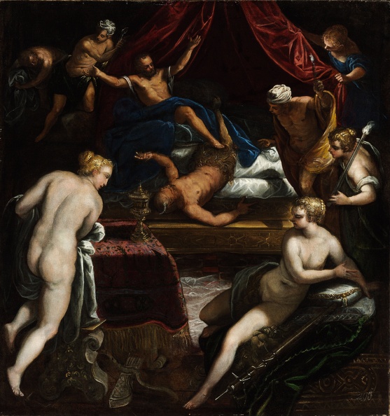 TINTORETTO ROBUSTI JACOPO HERCULES EXPELLING FAUN FROM OMPHALE S BED GOOGLE