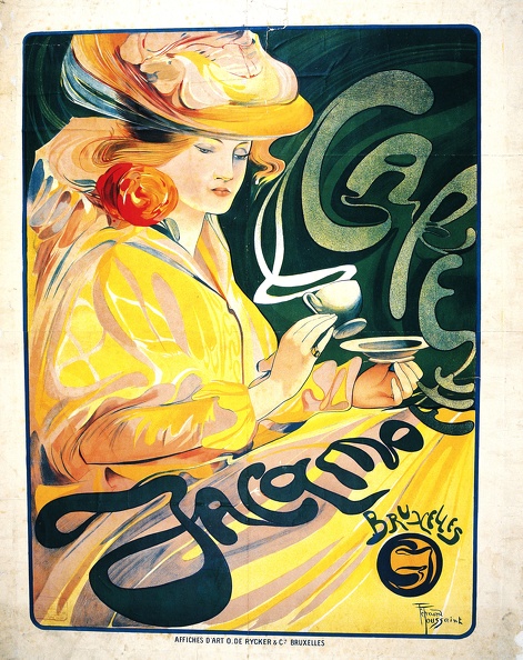 TOUSSAINT FERNAND CAFE JACQMOTTE 1897