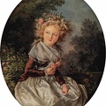 TRINQUESSE LOUIS ROLLAND PRT OF GIRL THREE QUARTER LENGTH 1785