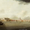 TURNER DANIEL VIEW OF THAMES LOOKING EAST WITH ADELPHI SOMERSET HOUSE AND ST. PAUL S CATHEDRAL CLARK