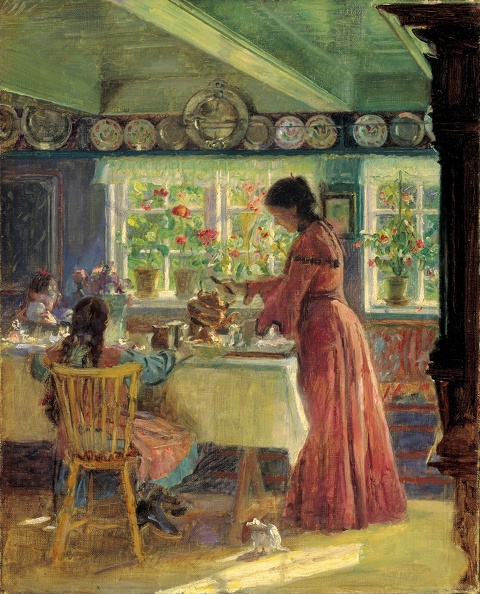 TUXEN LAURITS POURING MORNING COFFEE GOOGLE