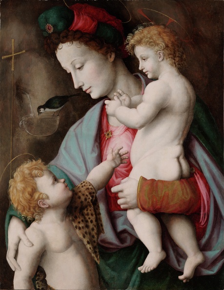 UBERTINI FRANCESCO BACCHIACCA MADONNA AND CHILD WITH ST. JOHN 1525