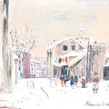 UTRILLO MAURICE HOUSE OF MIMI PINSON AT MONTMARTRE 1945 50