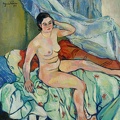 VALADON SUZANNE NUDE SITTING ON BED 1929