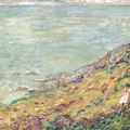 VALTAT LOUIS STROLLER ON SEA SHORE 1903