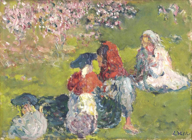 VALTAT LOUIS DINING ON GRASS 1901