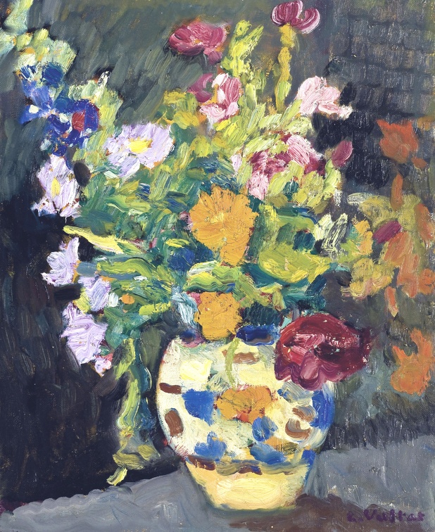 VALTAT LOUIS VASE OF FLOWERS 1921
