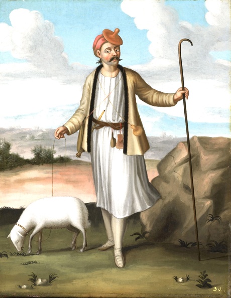 VANMOUR JEAN BAPTISTE ALBANIAN SHEPHERD 1737 RIJK