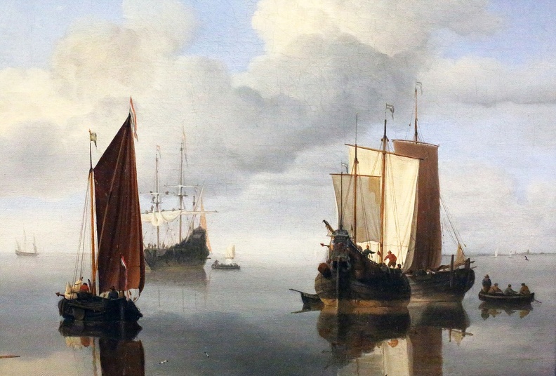 VELDE WILLEM VAN DE YOUNGER CALM FISHING BOATS UNDER SAIL 1655 60 WALLACE COLLECTION