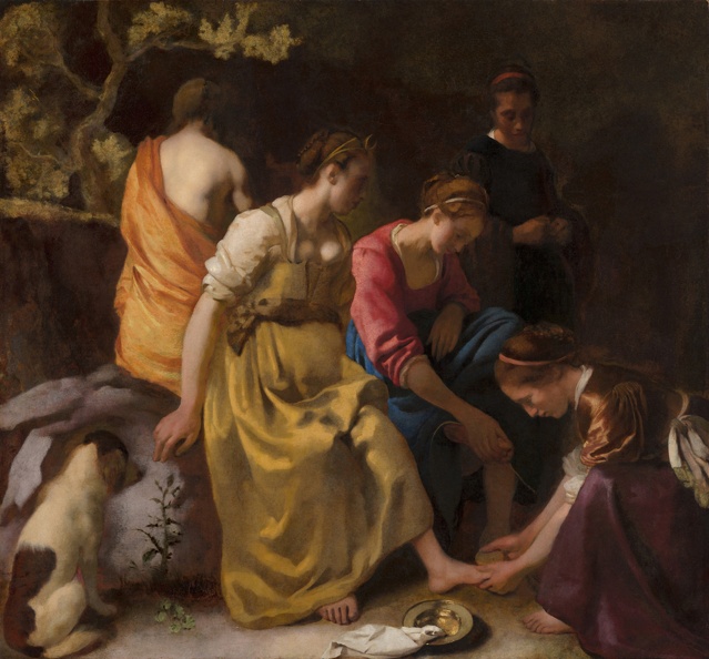 VERMEER JOHANNES DIANA AND HER NYMPHS 406 MAUR