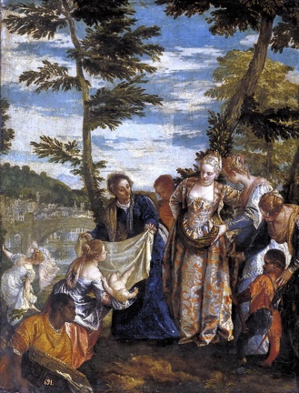 VERONESE PAOLO CALIARI FINDING OF MOSES 1570 1575 WA NG